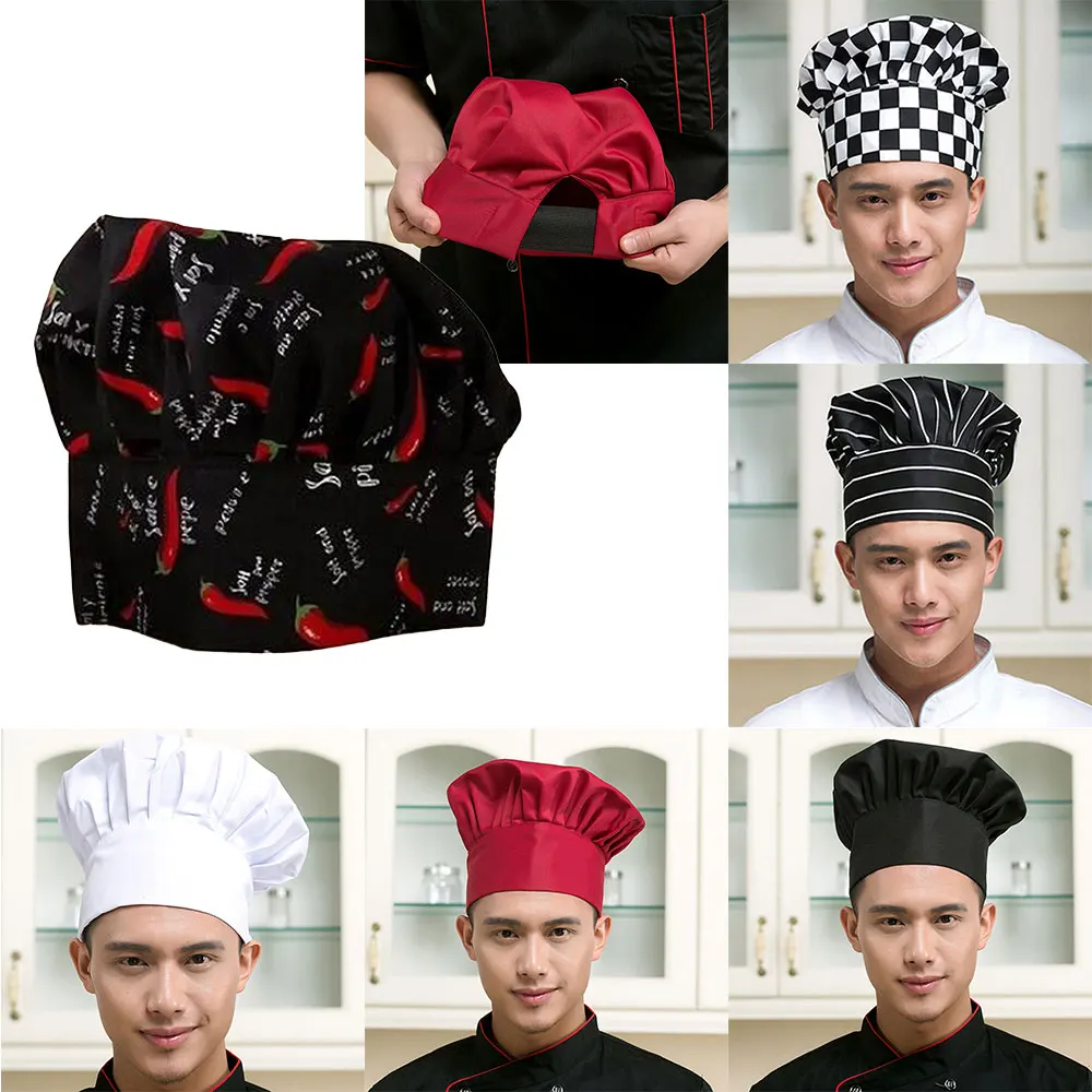 1Pcs Chef Hat Adjustable Men Kitchen Baker Chef Comfortable Cooking ...