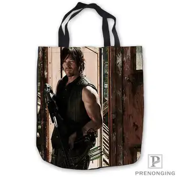 

Custom Canvasthe-walking-dead-season-5 ToteBags Hand Bags Shopping Bag Casual Beach HandBags Foldable 180713-05-13