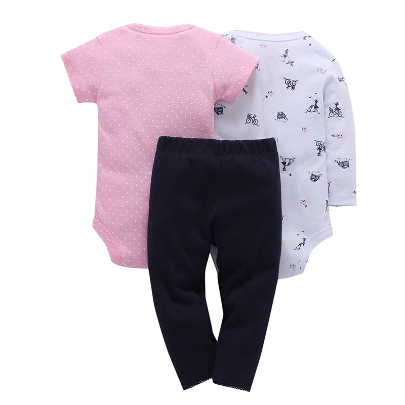 Newborn Baby Boy Girl Clothing Set For Unisex Bodysuit Clothes Suit Cotton Short Sleeve Infant Playsuit Ropa Bebes Jumpsuit