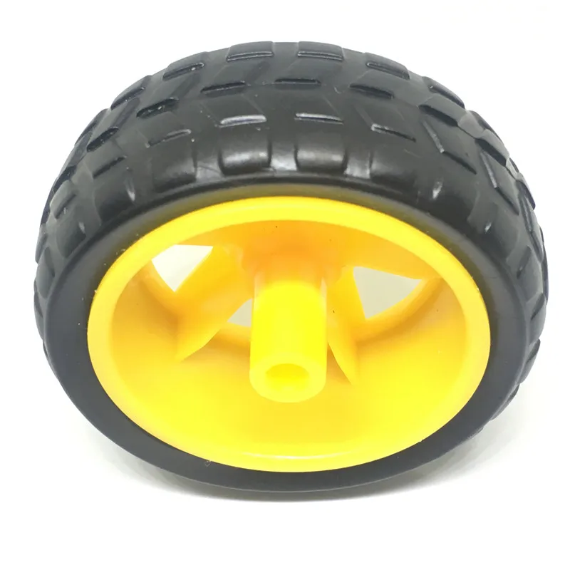 1PCS Smart Car Robot Wheel Module Small Plastic Wheels For Arduino 65x26mm 3