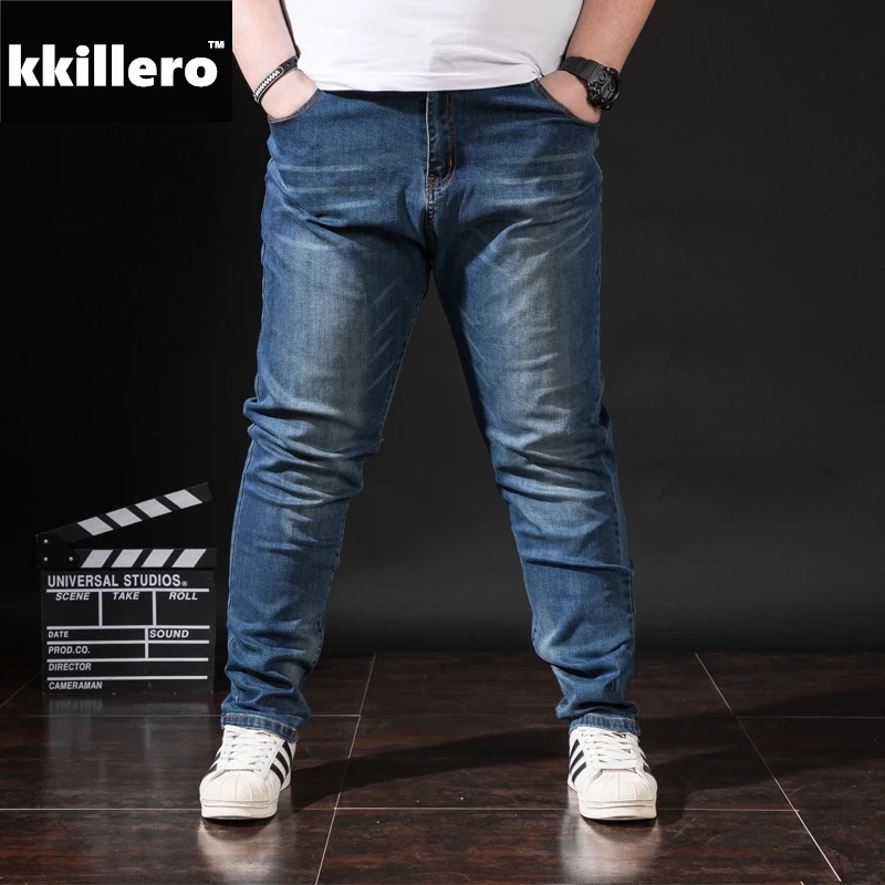 Full Size 34 48 Jeans Men Regular Fit Soft Stretch Quality For Comfort