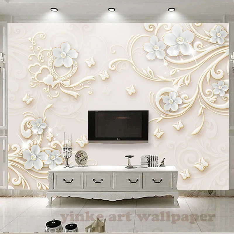 

custom european photo 3d wallpaper jade carving 3d relief wall paper for sofa TV background the sitting room wallpaper