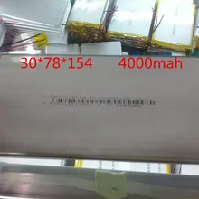 3078154 3080155 4000 mAH литий-ионный планшетный ПК аккумулятор для 7,8, 9 дюймов планшетный ПК 3,7 V полимерный литий-ионный аккумулятор с высоким качеством