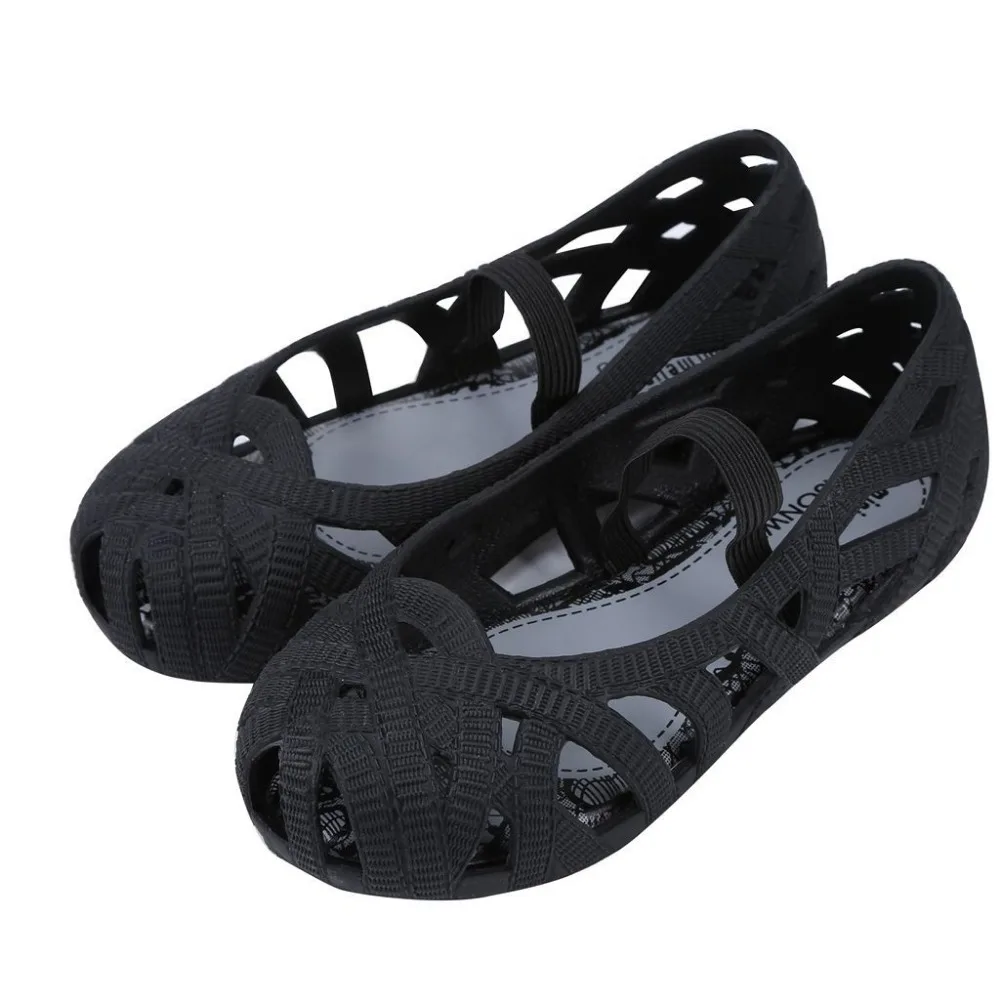 Mini Melissa Girls Sandals 2017 Jelly Shoes Waterproof Sandals Girls Roman Sandals Breathable Beach Shoes Princess