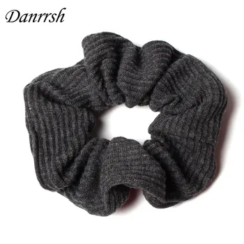 Big Thick Cloth Women Hair Scrunchies Elastic Hair Bands Hair Accessories Ponytail Holder Autumn And Winter Hair Tie Danrrsh