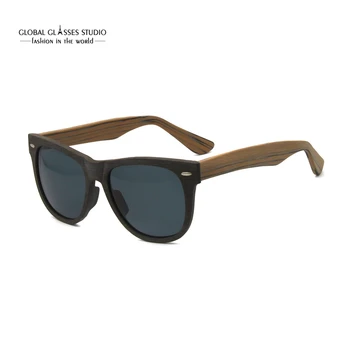 

Man Woman Wooden Acetate Brown Sunglasses B2140