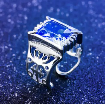 

Black Butler Kuroshitsuji Sebastian Michaelis Ciel 925 Sterling Ring Free shipping with tracking