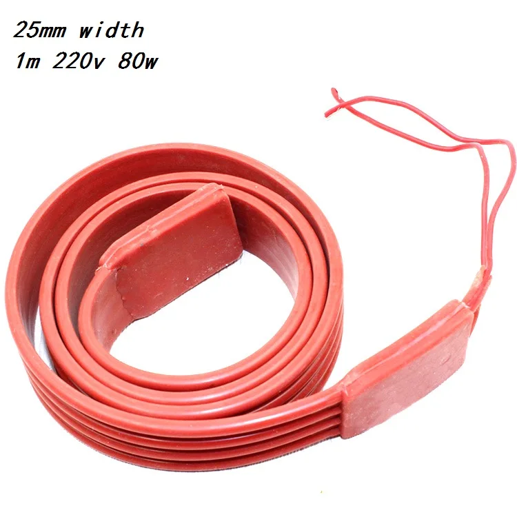 

220V Silicone rubber heating belt For Water Pipe Freeze Protection 25mm Width Soft