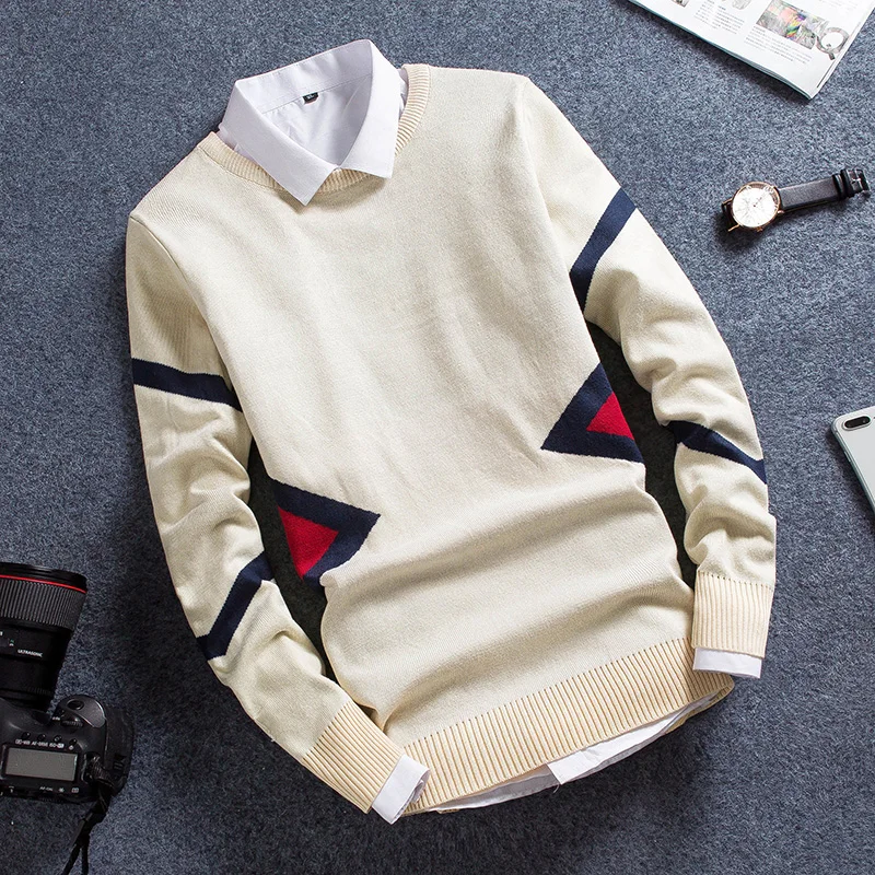 

Long-sleeved men's autumn bottom shirt, fashionable autumn clothes, men's clothes, thick sanitary clothes,2019