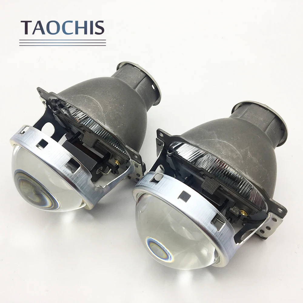 TAOCHIS سيارة التصميم مصباح أمامي للسيارة تصفيف 3.0 بوصة ثنائية جهاز عرض مزود بإضاءة زينون عدسة كويتو Q5 H7 التحديثية العالمي سيارة ضوء