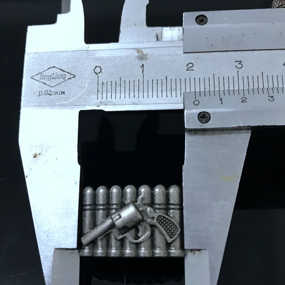 50 шт. 21X14 мм античные серебряные запонки в виде пуль пистолет заклепки панк шипы в форме пули обувь ремень сумка аксессуары Кожа ремесло