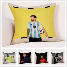 

World Cup football superstar image design home decoration cushion cover home car sofa chair pillowcase 40x40cm 45x45cm 60x60cm