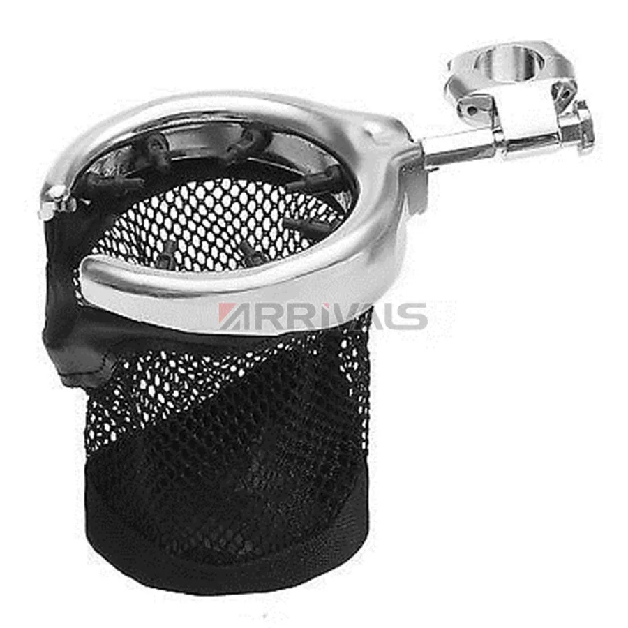 Preise Motorrad Lenker Tasse Halter Balck Chrom Metall Trinken Korb Passt Für Honda Für Kawasak Für Harley Custom Dyna Fat Bob