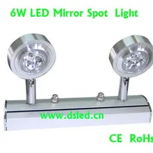 Компанией DHL!, высокая мощность, хорошее качество 6 Вт светодиодный свет зеркала, светодиодный прожектор, ds-06-30-6w, 2 года гарантии, Эдисон чип