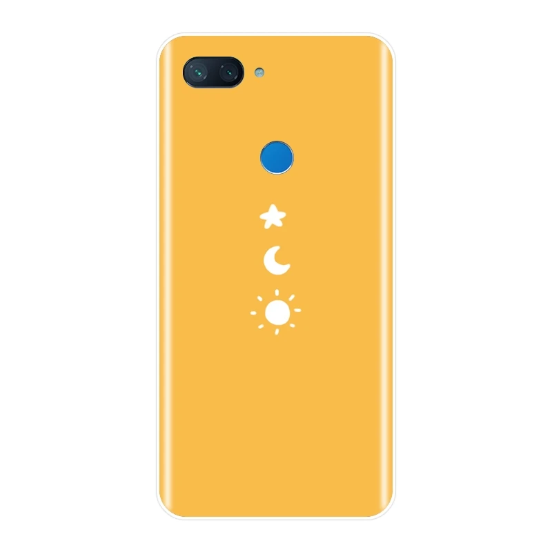 Чехол для телефона Xiaomi Mi A1 A2 Lite 8 SE силиконовый мягкий желтый кот девушка звезда