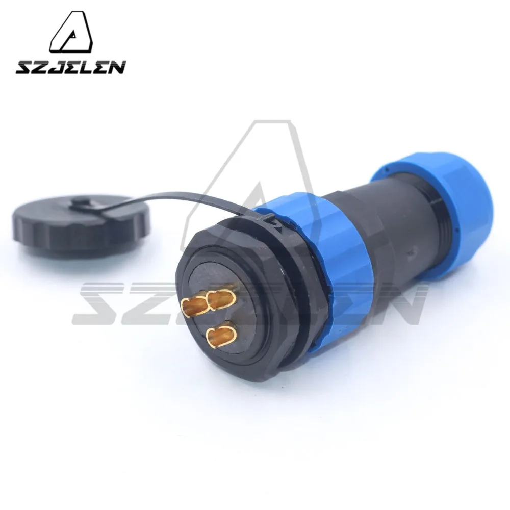 sd28tp-zm-28mm-3pin-waterproof-aviation-plug-socket-cable-connector-ip67outdoor-wire-connector-male-female-3pin