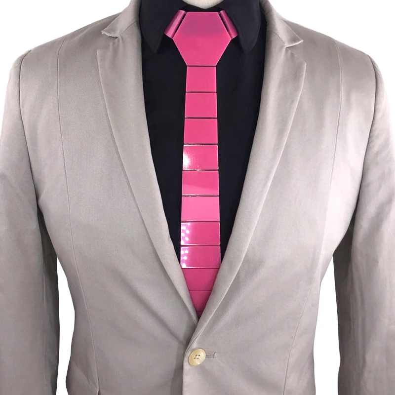 Романтичный розовый галстук Полосатые атласные шестигранные Галстуки глянцевые счастливые свадебные галстуки жениха потрясающее