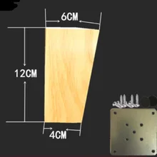 4 шт./лот H: 12 см Скандинавская наклонная квадратная из плотной древесины диван ножки ТВ шкаф стол ножки