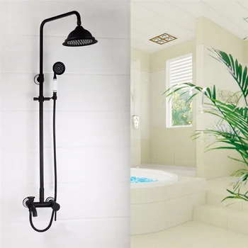 

Special Design Oil Rubber Bronze Shower Faucet Wall Mounted Ceramic Hot Cold Water Mixer Distinguished Bathroom Faucet