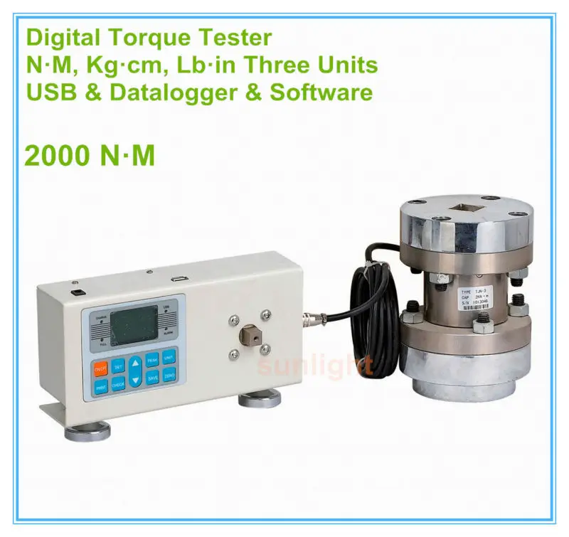 DTM-2000 N.M цифровой измеритель крутящего момента с N.M/Kg. cm/Lb. в трех измерительных единицах и usb-интерфейсе