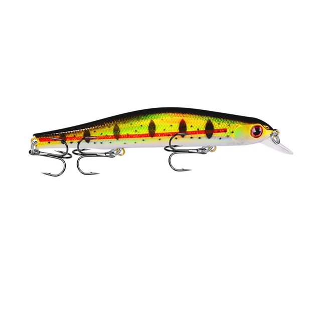1pcs Fishing Lure Minnow 12.5cm/17.7g Topwater Artificial Bait 3D Eyes Plastic Wobblers Tackle Pesca Far-casting Magnet System 11