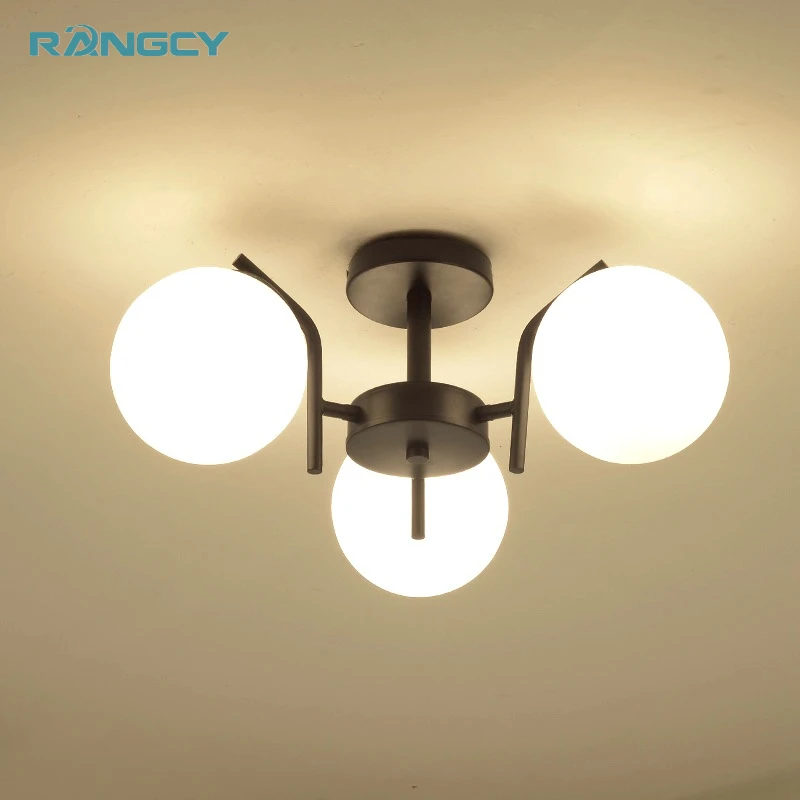

Modern Brief Led Ceiling Light Creative Black Ceiling Lamp Vintage luminaria teto Pendant Ceiling Kids Bedroom Lighting Fixture