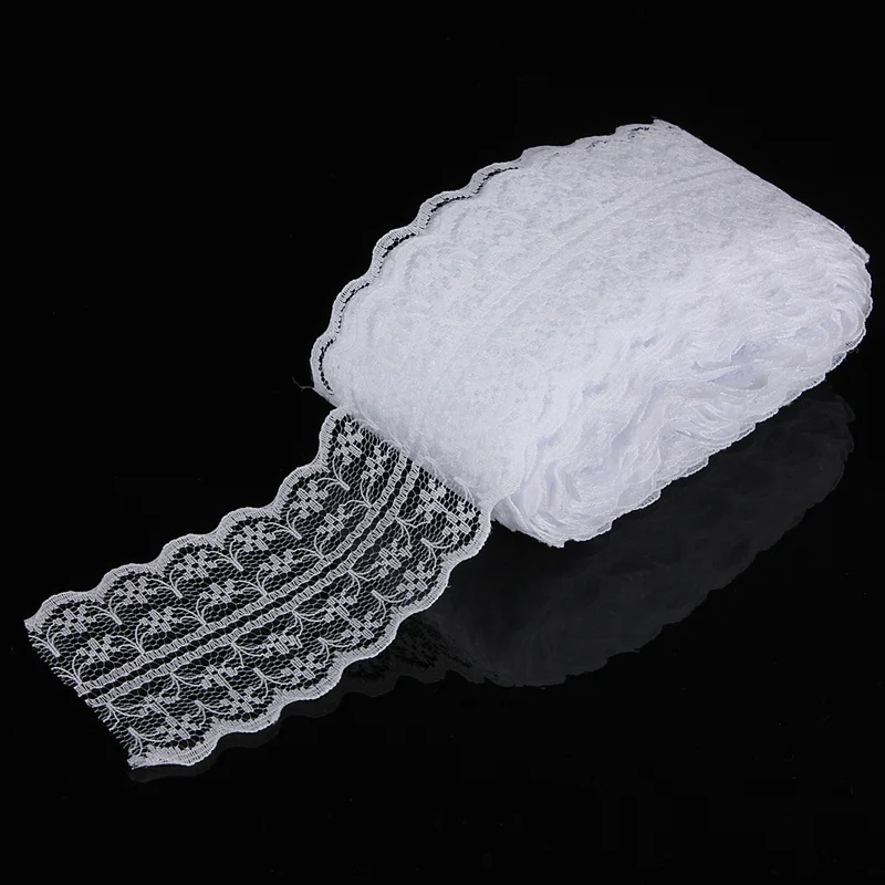 

45mm width Cheap Lace Fabric Trim Ribbon 10yard/lot DIY Garment Accessories embroidered lace ribbon Bilateral
