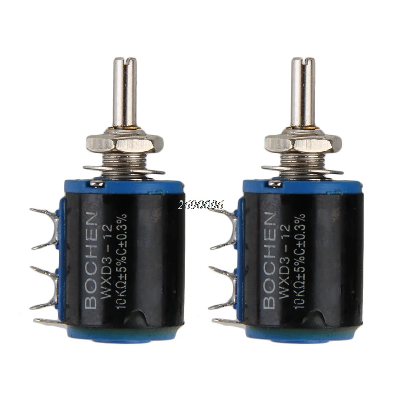 2Pcs WXD3-12 10K Precision Multi Shift Potentiometer
