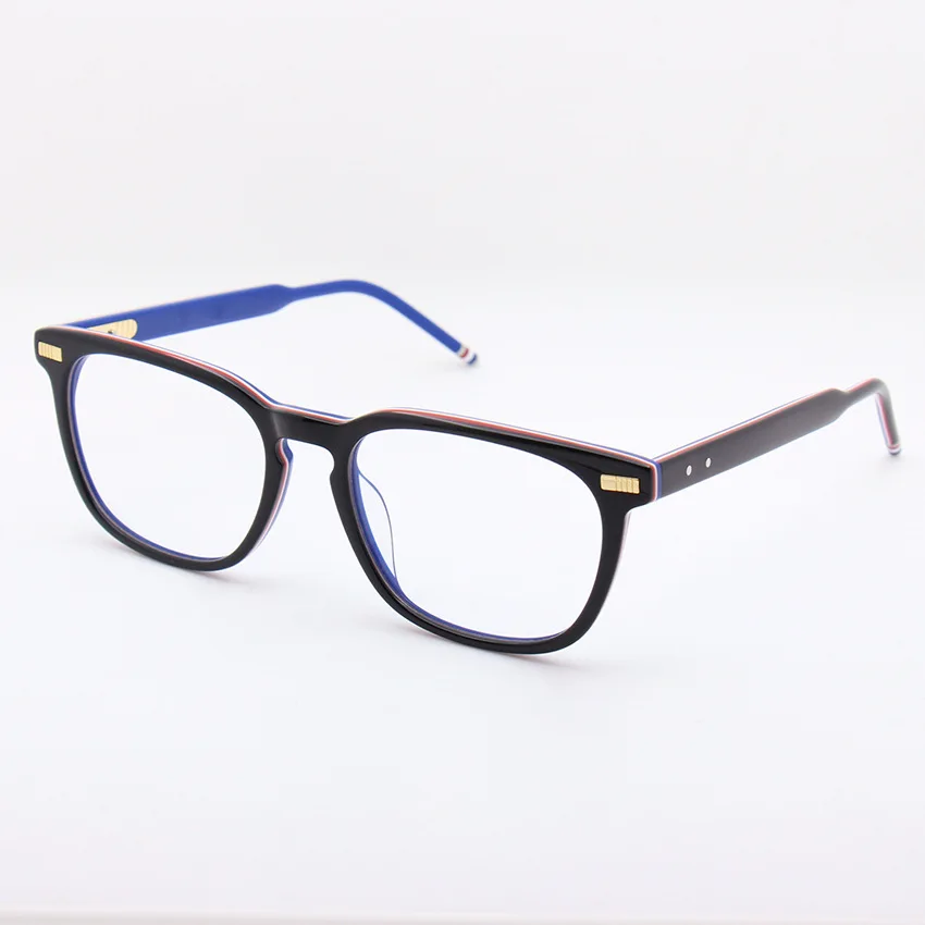 US $29.40 2020 Thom Brand Retro Square Acetate Optical Glasses Frame Men Women Spectacle Oculos De Grau Rectangle Eyeglasses