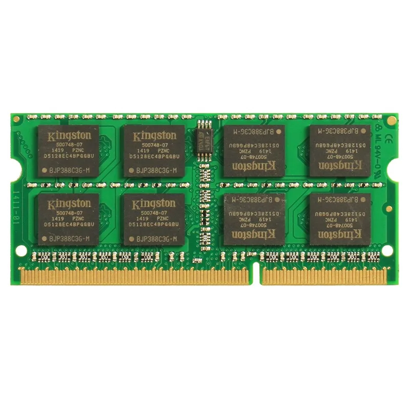 كينغستون DDR3 RAM 8 GB محمول ram 8 GB الذاكرة ddr3 1333 Mhz KVR1333D9S9/8G CL9 1.5 V PC3-10600 204pin محمول SODIMM RAM