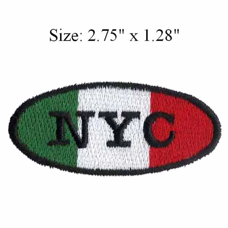 Nyc texts 275wide wilsonagirardj patch for green white redovalcloth