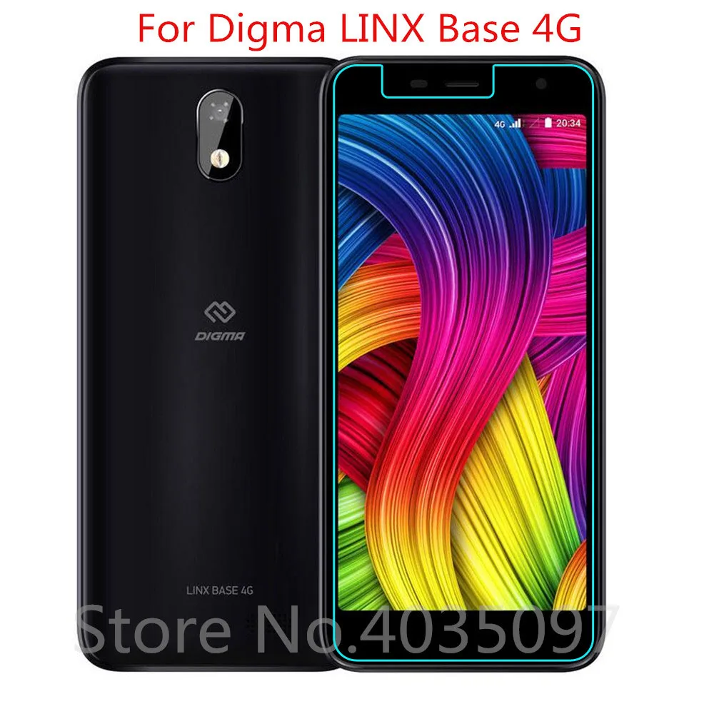 

2.5D 9H Glass For Digma LINX Base 4G Screen Protector Tempered Glass For Digma LINX Base 4G Anti-Scratch Protective Film