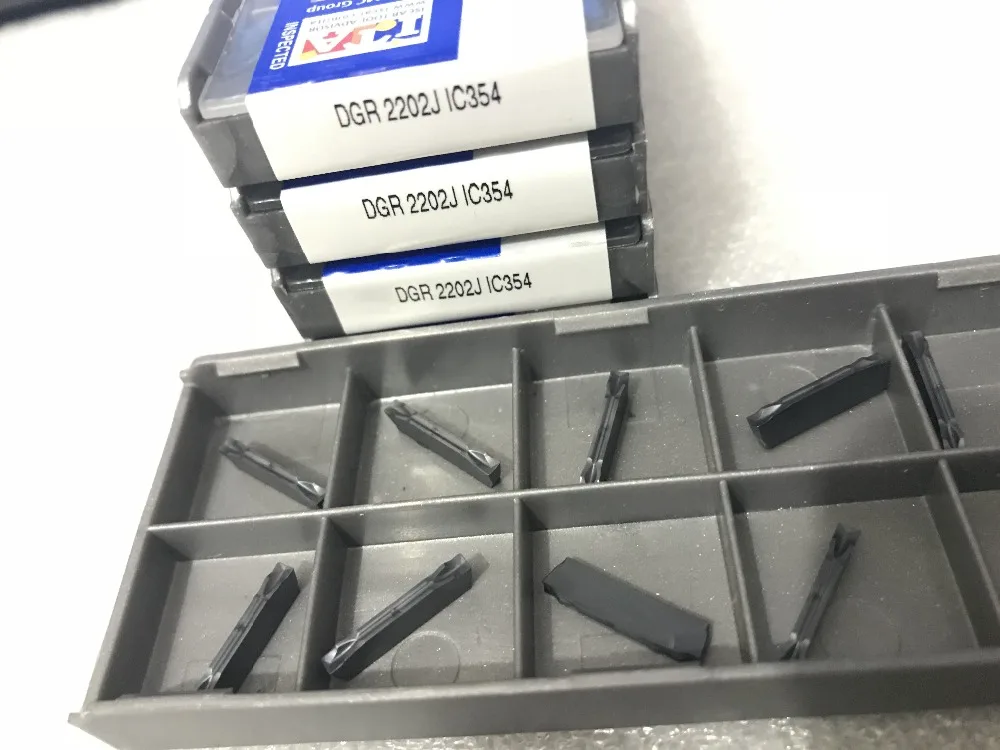 100PCS Iscar DGR2202J IC354 carbide insert turning Grooving Toolin