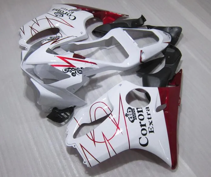 

New Injection ABS fairings Kits Fit for HONDA Injection CBR 600 F4i FS 01 02 03 CBR600 2001 2002 2003 custom red white corona
