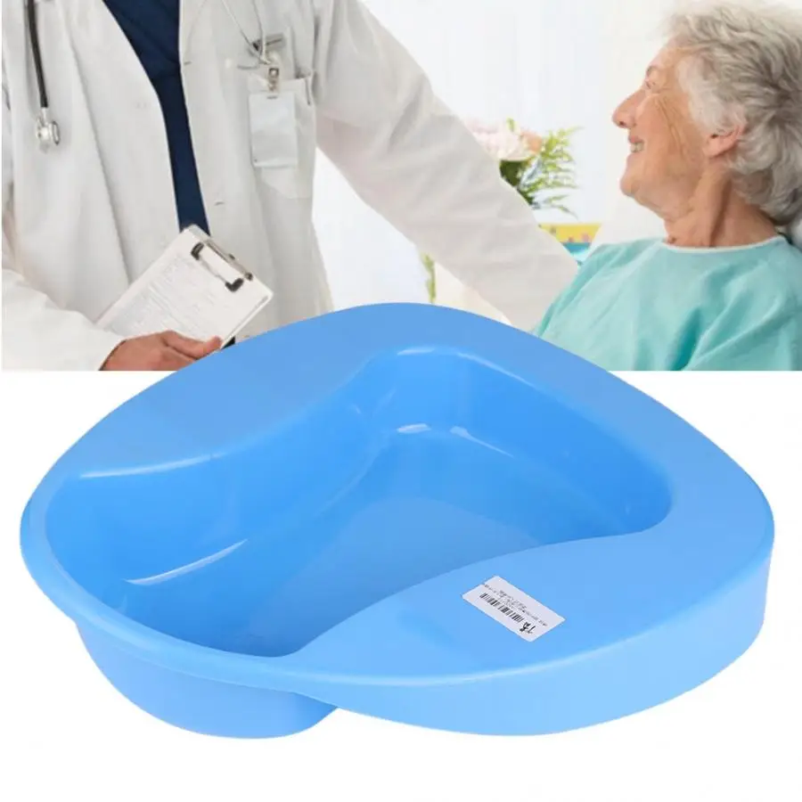 

Firm Thick Plastic Stable Bedpan Heavy Duty Smooth for Bed-Bound Patient Diaper Adult for Elderly Disabled