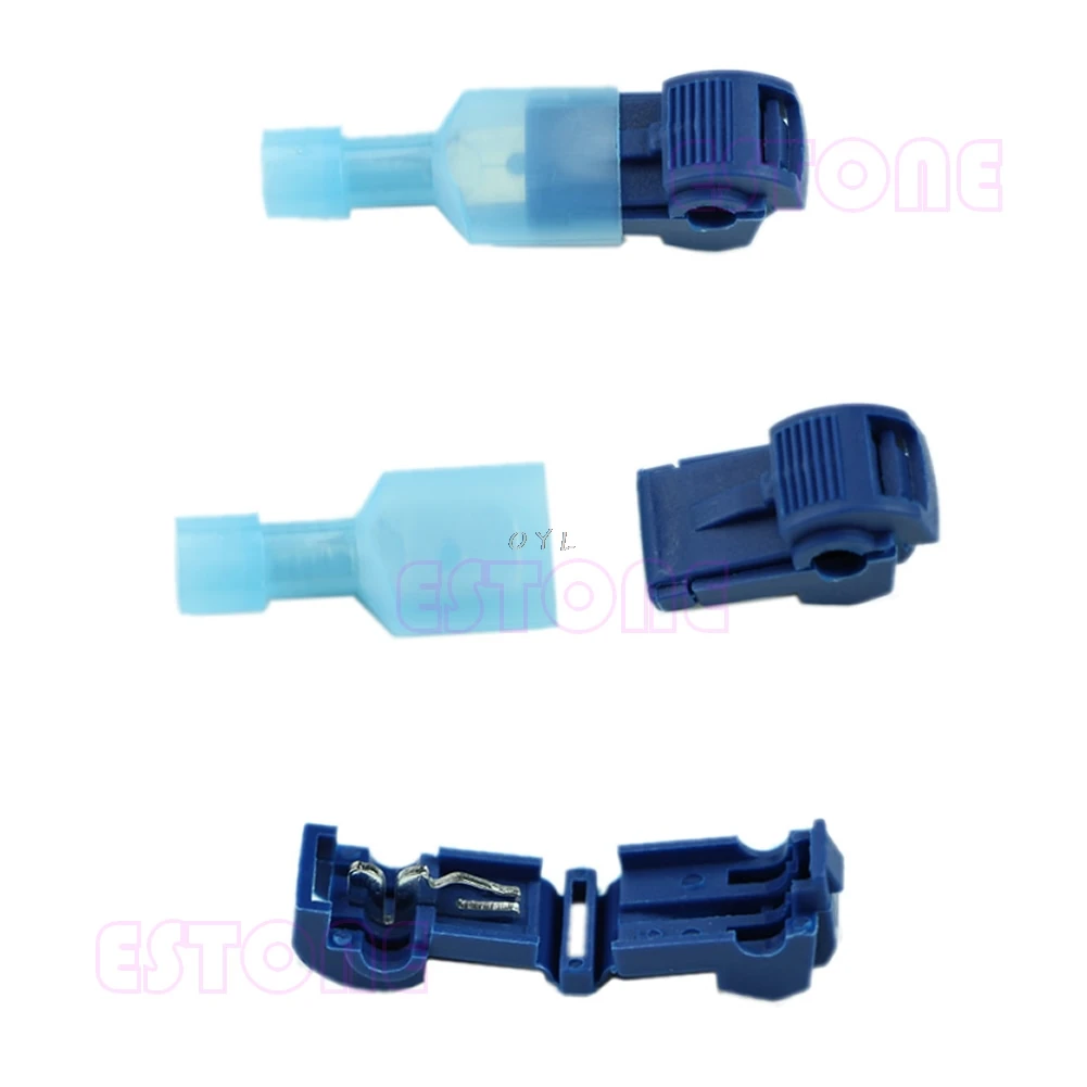 

10 Pcs Quick Splice Scotch Wire Terminals Connectors Electrical Crimp Cable Snap