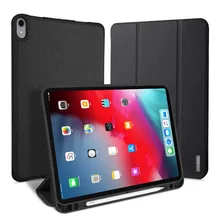 Flip Case For Apple iPad Pro 12.9 2018 PU Leather Bumper Protective Stand Auto Sleep Wake Up Cover Tablet Bag With Pencil Holder protective flip open pu case w stand auto sleep for 8 asus fonepad 8 fe380cg red