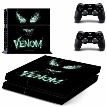 

Spiderman Venom PS4 Skin Sticker Decal for Sony PlayStation 4 Console and 2 Controllers PS4 Skin Sticker Vinyl Accessories