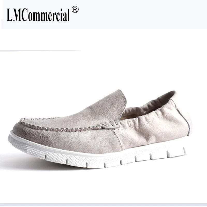 

Spring summer new 2018 casual lazy loafer Driving shoes men soft all-match cowhide breathable sneaker fashion Genuine Leather