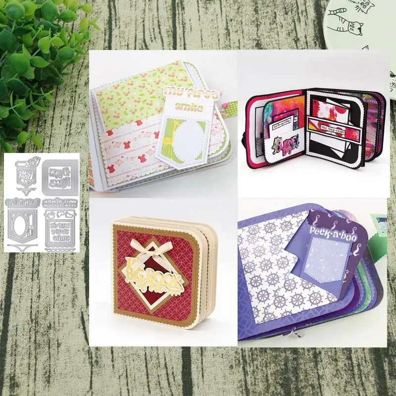 

Book Metal Cutting Dies Stencils For DIY Scrapbooking Album Paper Card Decorative Craft Embossing Die