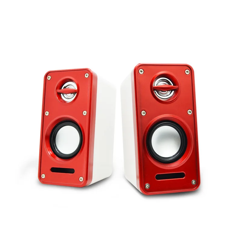 

Itek Mini Wired Multimedia Stereo Notebook Speakers 3W Portable USB Desktop Loudspeakers Music Player for Computer Tablets MP4