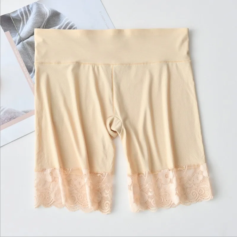 Khaki JESDEVICO, сексуальные, большие размеры 3XL, эластичные женские шорты для мальчиков, трусы, шорты, боксеры, кружевные трусики, женские большие шорты, черные, хаки - Цвет: Khaki