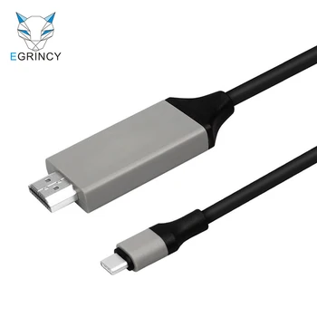 

2019 New USB C To HDMI 4K 1080P USB3.1 TYPE C To HDMI Male Adapter Cable 3D 30HZ For Macbook Chromebook Pixel Samsung S8 Plus 2M