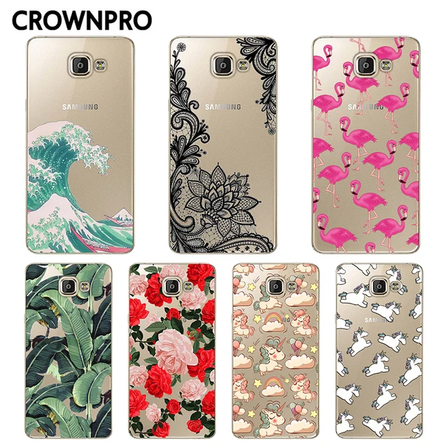 CROWNPRO FOR Coque Samsung Galaxy A5 2016 Case Cover A510 A510F Phone Soft Silicone Back Capa FOR Funda Samsung A5 2016 Case