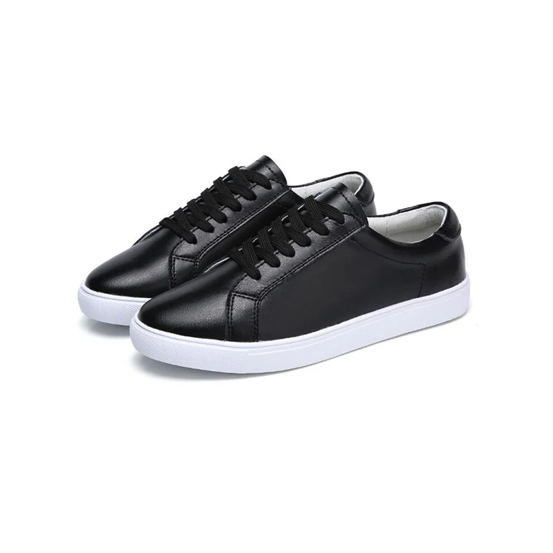 

Taomengsi Spring Women'S Shoes 2018 Flat Bottom Line Of Students Small White Shoes Leather Soft Bottom Casual Shoes Size 35-40