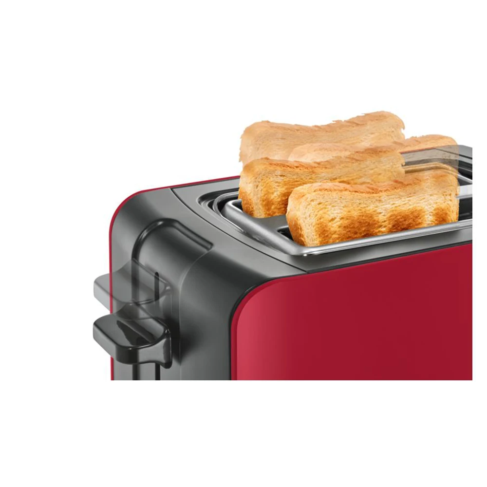 Серия ComfortLine Компактный тостер Материал: пластик Цвет: красный Bosch TAT6A114