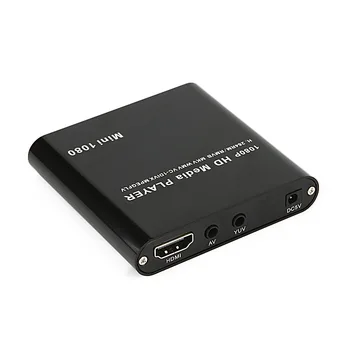 

LEORY 1080P Mini HDD Media Player Car Adapter HDMI AV USB HOST With SD MMC Card Reader Support H.264 MKV AVI 1920*1080P 100Mpbs
