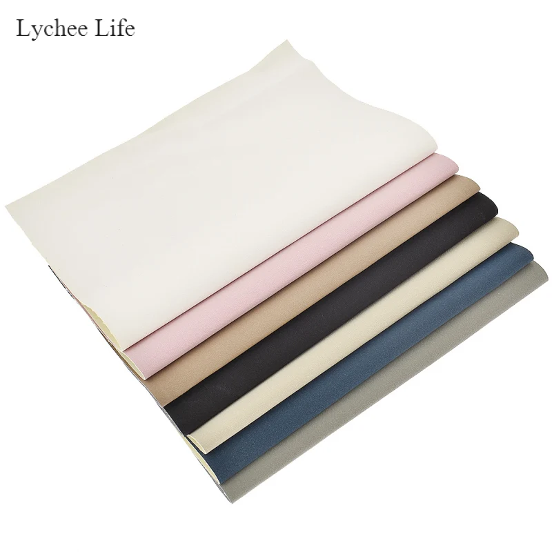 Lychee Life простой A4 искусственная кожа ткань для Одежда из текстиля Швейные