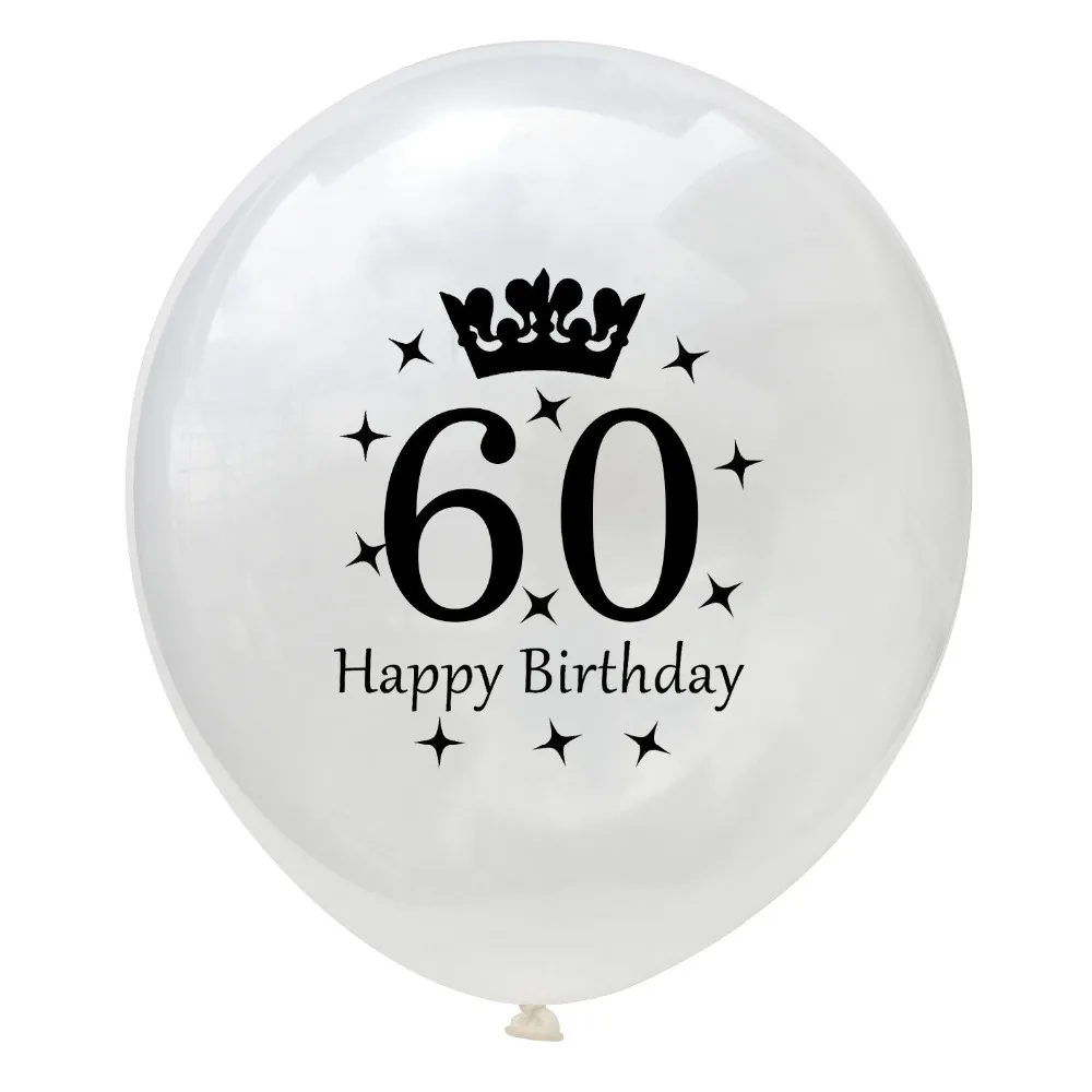 5 шт. воздушные шары для первого дня рождения 12 дюймов латексные прозрачные воздушные шары для дня рождения 18 30 40 50 юбилей Свадебные украшения вечерние сувениры
