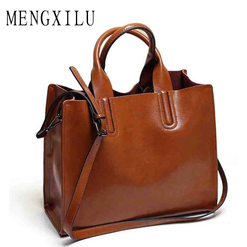 Leather Bags Handbags Women Famous Brands Big Casual Women Bags Trunk Tote Spanish Brand ...